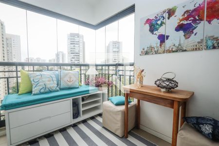 Apartamento à venda com 58m², 1 quarto e 1 vagaVaranda