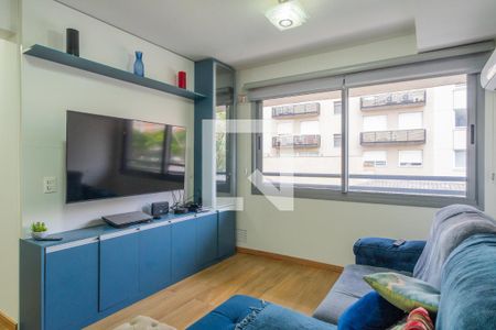 Sala de apartamento à venda com 1 quarto, 41m² em Menino Deus, Porto Alegre