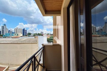 Varanda da sala de apartamento à venda com 1 quarto, 51m² em Cambuí, Campinas
