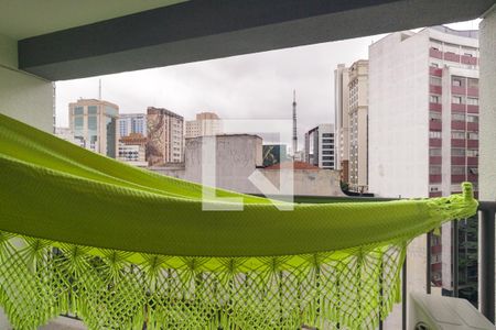 Varanda do Studio de kitnet/studio para alugar com 1 quarto, 24m² em Consolação, São Paulo
