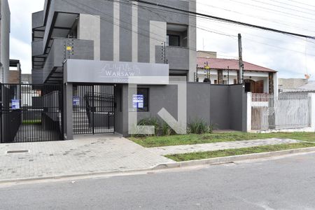 Fachada do condomínio de kitnet/studio para alugar com 1 quarto, 33m² em Portão, Curitiba
