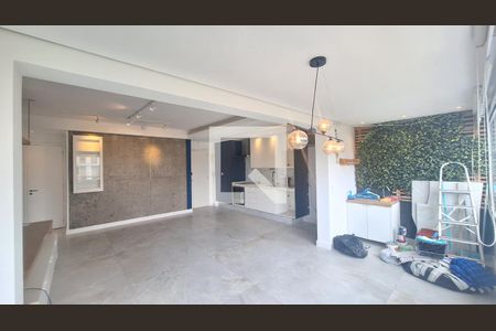 Sala - cozinha - varanda de apartamento para alugar com 1 quarto, 67m² em Parque Industrial Tomas Edson, São Paulo