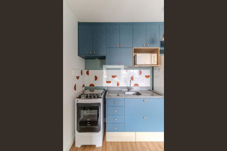 Cozinha de apartamento para alugar com 1 quarto, 25m² em Vila Buarque, São Paulo
