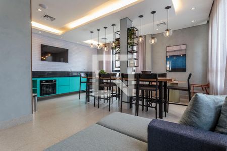 Área gourmet de apartamento à venda com 1 quarto, 38m² em Indianópolis, São Paulo