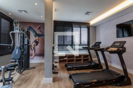 Área comum - Academia de apartamento à venda com 1 quarto, 38m² em Indianópolis, São Paulo