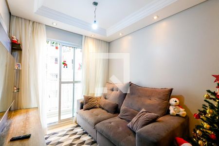 Sala de apartamento à venda com 3 quartos, 63m² em Vila Homero Thon, Santo André