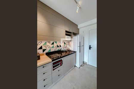 Cozinha de apartamento para alugar com 1 quarto, 25m² em Vila Mariana, São Paulo