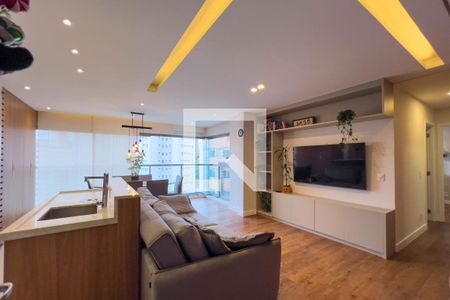 Sala e cozinha de apartamento para alugar com 2 quartos, 68m² em Vila Mariana, São Paulo