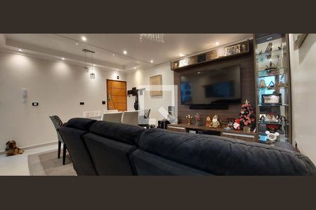 Sala de apartamento à venda com 3 quartos, 100m² em Vila Camilópolis, Santo André