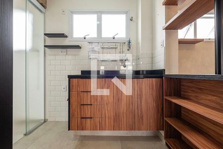 Sala/Cozinha de apartamento para alugar com 1 quarto, 52m² em Sumaré, São Paulo