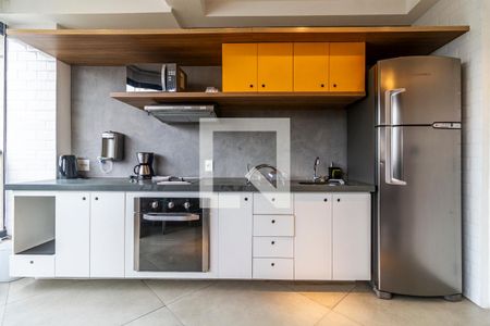 Cozinha de kitnet/studio para alugar com 1 quarto, 35m² em Pinheiros, São Paulo