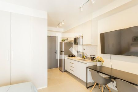 Sala/Quarto de apartamento para alugar com 1 quarto, 25m² em Indianópolis, São Paulo