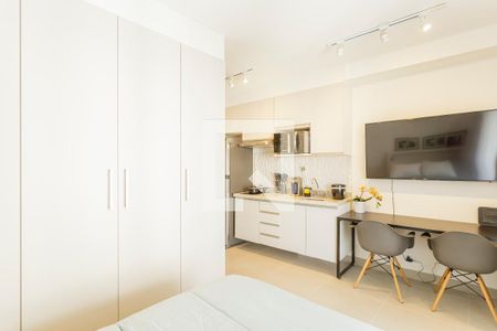 Sala/Quarto de apartamento para alugar com 1 quarto, 25m² em Indianópolis, São Paulo