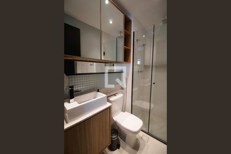 Studio para alugar com 25m², 1 quarto e sem vagaBanheiro da Suíte