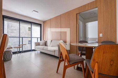 Sala/Cozinha de apartamento à venda com 2 quartos, 61m² em Jardins, São Paulo
