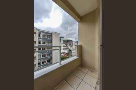 Varanda da Sala de apartamento para alugar com 2 quartos, 50m² em Rio Comprido, Rio de Janeiro