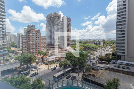 Vista da Varanda de kitnet/studio para alugar com 1 quarto, 42m² em Indianópolis, São Paulo