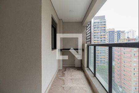 Varanda da Sala de apartamento à venda com 1 quarto, 45m² em Bela Vista, São Paulo