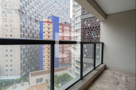 Varanda da Sala de apartamento à venda com 1 quarto, 45m² em Bela Vista, São Paulo