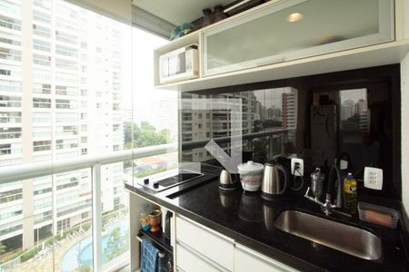 Apartamento para alugar com 45m², 1 quarto e 1 vaga Apartamento para alugar com 45m², 1 quarto e 1 vagaVaranda gourmet