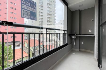 Sacada Sala/Quarto de apartamento para alugar com 1 quarto, 40m² em Centro, São Bernardo do Campo