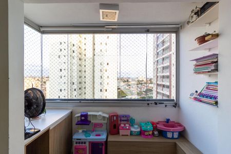 Varanda da Sala de Estar de apartamento à venda com 3 quartos, 80m² em Jardim Consorcio, São Paulo