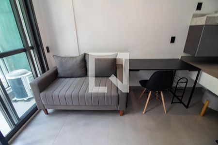 Sala de apartamento à venda com 1 quarto, 24m² em Santo Amaro, São Paulo