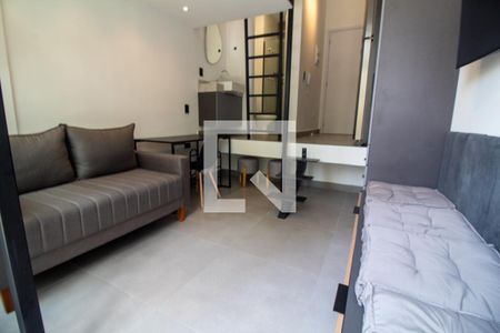 Sala de apartamento à venda com 1 quarto, 24m² em Santo Amaro, São Paulo