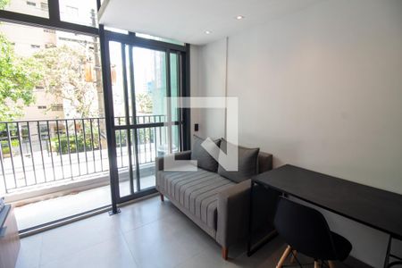 Sala de apartamento à venda com 1 quarto, 24m² em Santo Amaro, São Paulo