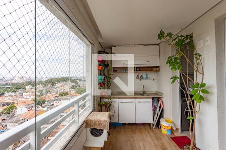 Varanda de apartamento à venda com 2 quartos, 65m² em Centro, Diadema