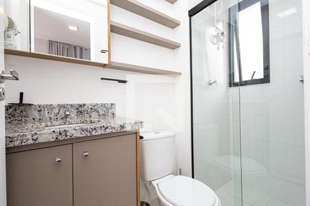 Studio para alugar com 31m², 1 quarto e sem vaga Studio para alugar com 31m², 1 quarto e sem vagaBanheiro