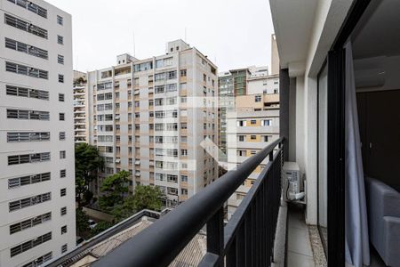 Studio para alugar com 31m², 1 quarto e sem vaga Studio para alugar com 31m², 1 quarto e sem vagaSacada