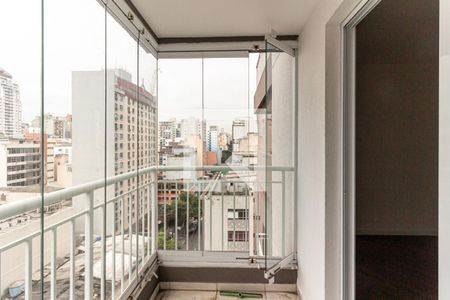 Varanda de kitnet/studio para alugar com 1 quarto, 29m² em Vila Buarque, São Paulo