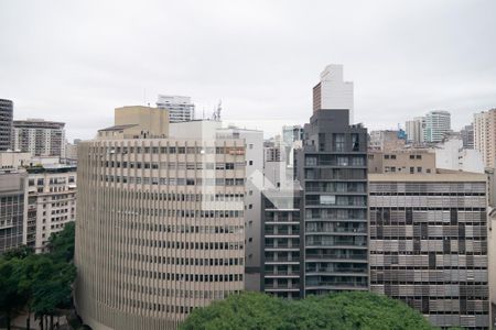 Sala - Vista de apartamento para alugar com 1 quarto, 37m² em Consolação, São Paulo