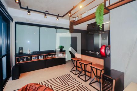 Sala de kitnet/studio para alugar com 1 quarto, 42m² em Jardim do Salso, Porto Alegre