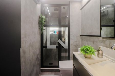 Studio para alugar com 42m², 1 quarto e 1 vaga Studio para alugar com 42m², 1 quarto e 1 vagaBanheiro