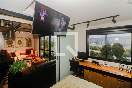 Studio para alugar com 42m², 1 quarto e 1 vaga Studio para alugar com 42m², 1 quarto e 1 vagaQuarto - Televisão retrátil