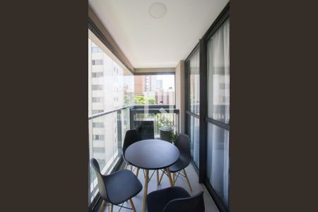 Varanda de apartamento à venda com 1 quarto, 32m² em Campo Belo, São Paulo