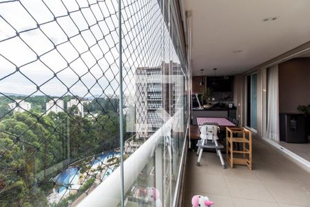 Varanda gourmet de apartamento para alugar com 3 quartos, 172m² em Centro Empresarial Tamboré, Santana de Parnaíba