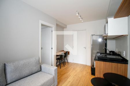 Sala e Cozinha de kitnet/studio para alugar com 1 quarto, 28m² em Pinheiros, São Paulo