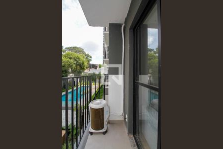 Studio para alugar com 28m², 1 quarto e sem vagaVaranda