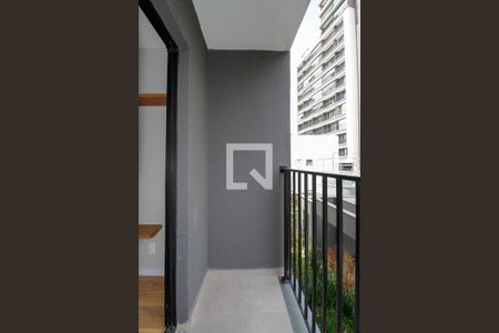 Studio para alugar com 28m², 1 quarto e sem vagaVaranda