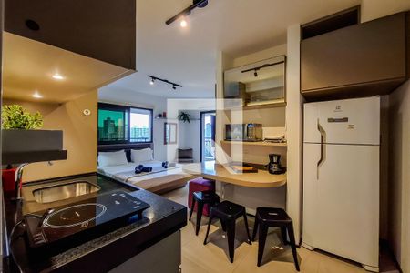 Sala / Cozinha de kitnet/studio à venda com 1 quarto, 42m² em Vila Mariana, São Paulo