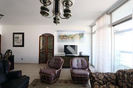 Sala de apartamento para alugar com 4 quartos, 155m² em Loteamento Joao Batista Juliao, Guarujá