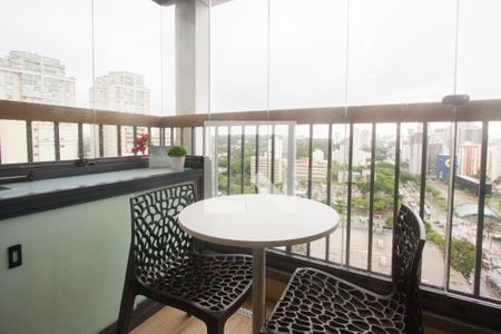 Varanda de apartamento para alugar com 1 quarto, 28m² em Brooklin, São Paulo