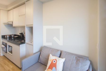 Sala de apartamento para alugar com 1 quarto, 28m² em Brooklin, São Paulo
