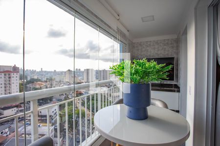 Varanda da sala  de apartamento para alugar com 2 quartos, 59m² em Conceição, Diadema