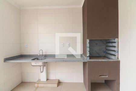 Condomínio - Salão de Festas e Churrasqueira de kitnet/studio para alugar com 1 quarto, 30m² em Vila Carrão, São Paulo
