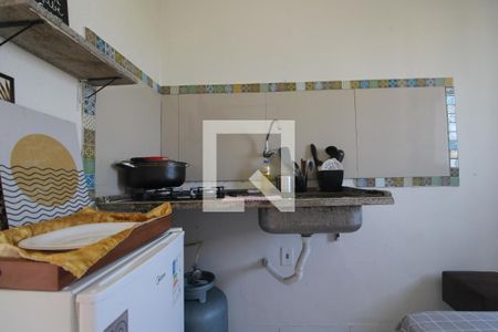 Cozinha de kitnet/studio para alugar com 1 quarto, 43m² em Curicica, Rio de Janeiro