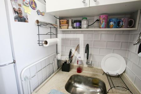 Cozinha de apartamento à venda com 1 quarto, 28m² em Pechincha, Rio de Janeiro